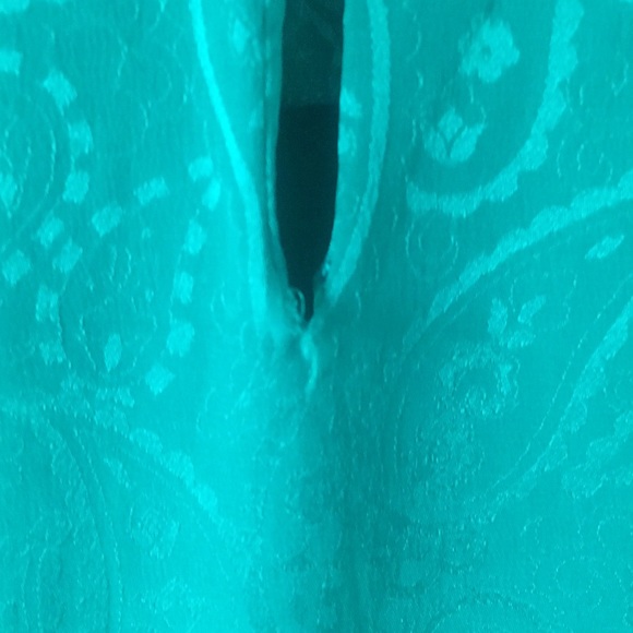 Vintage Adrienne Papell 100% Silk Textured Paisley Midi Dres - Picture 6 of 7